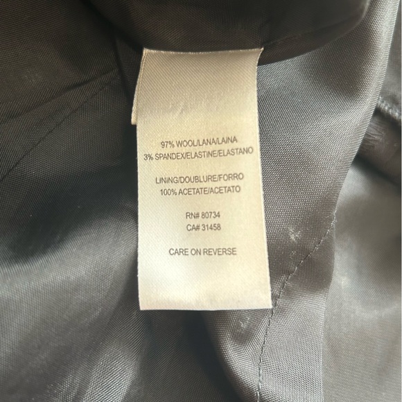 BCBG MaxAzria Black Wool Pencil Skirt, Size 4 - Picture 5 of 7